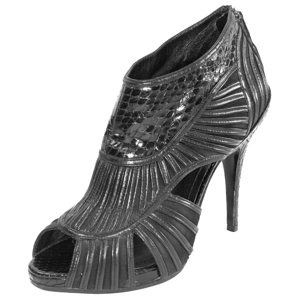 Christian Dior Black Leather Booties